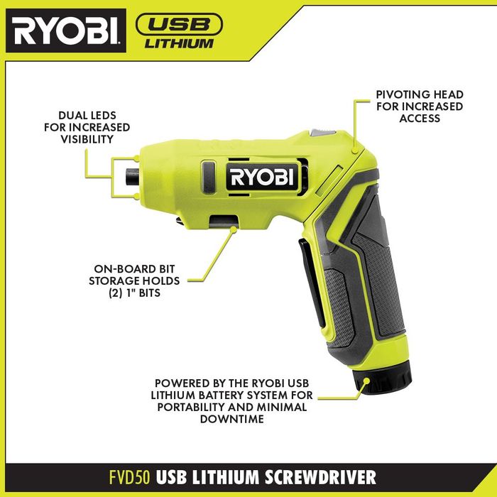 Ryobi USB Lithium - FVM51K + FVD50