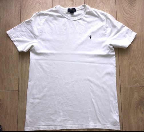 Ralph Lauren t-shirt biały koszulka z krótkim rękawem r M