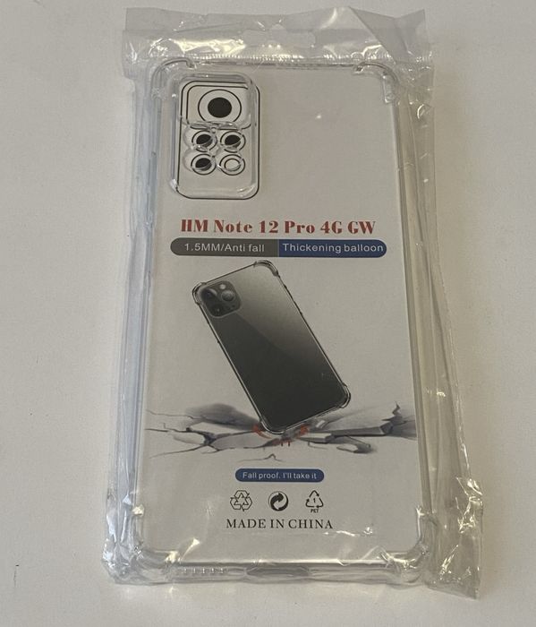 Чехол Xiaomi Redmi Note 12 Pro 4G Прозорий Протиударний