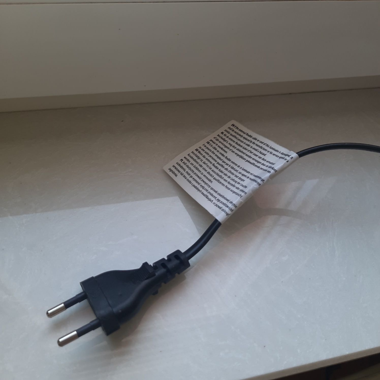Lampka nocna Czarno srebrna Home&You z żarówką