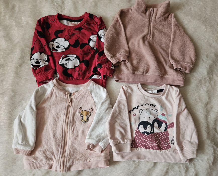 Bluzka bluza 4 sztuki niemowlak rozmiar 68