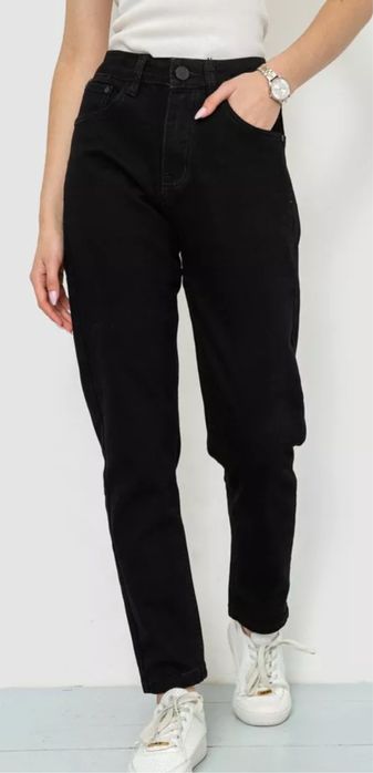 Джинси чорні мом