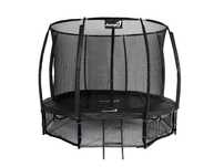 Trampolina Ogrodowa 374cm/12ft czarna Maxy Comfort PLUS Z Wewnętrzną s