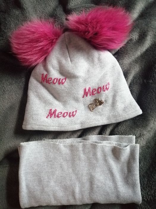 Czapka+ komin dziewczyna