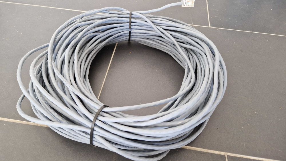 Cabo de rede 50 Metros CAT6 - Cravado e testado!