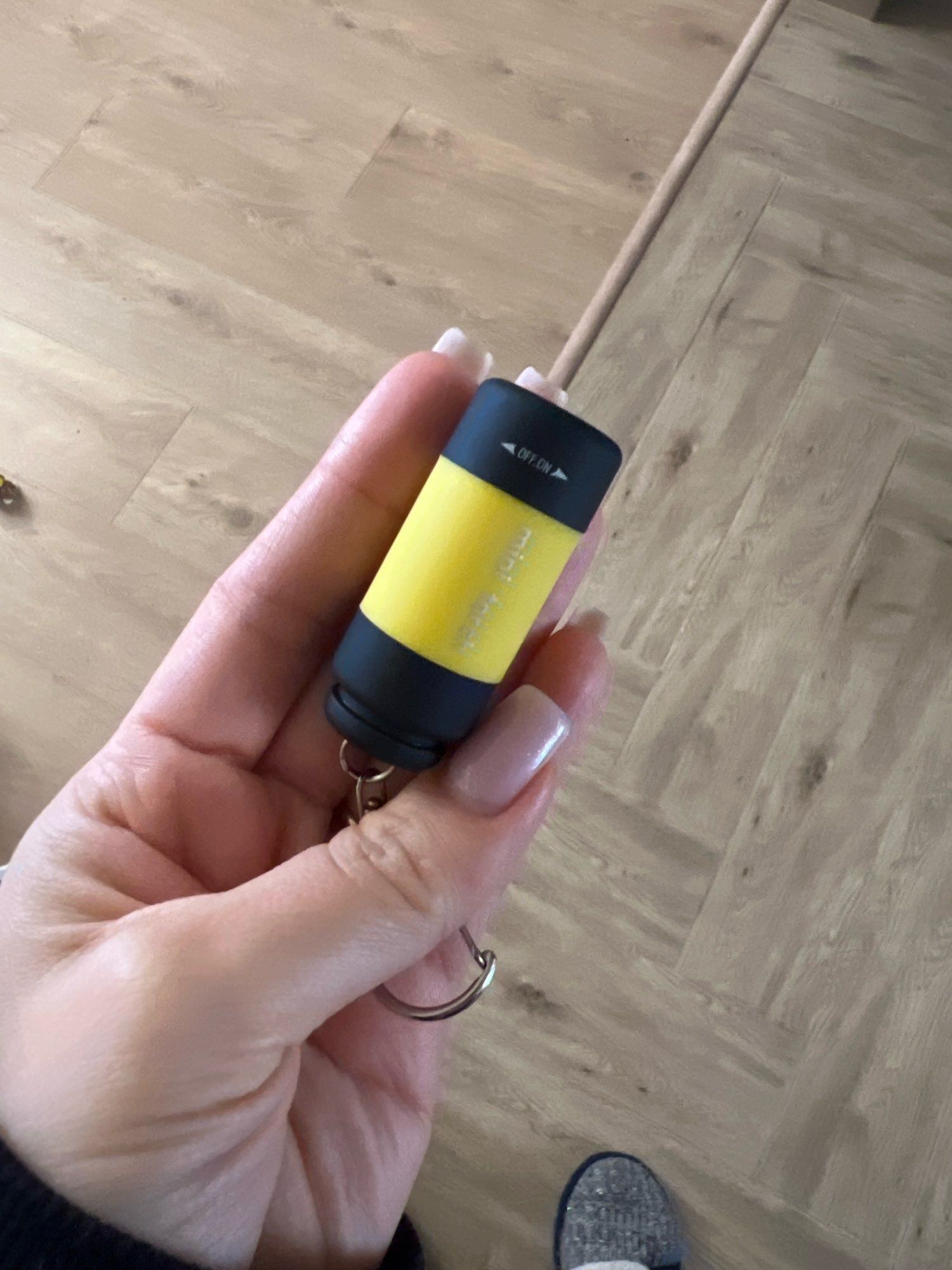Мини-фонарик, USB, брелок