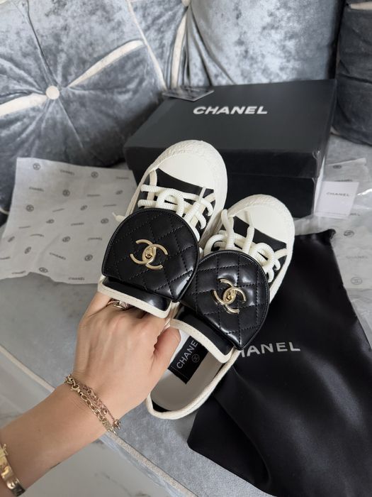 Кеды Chanel черные люкс бренд