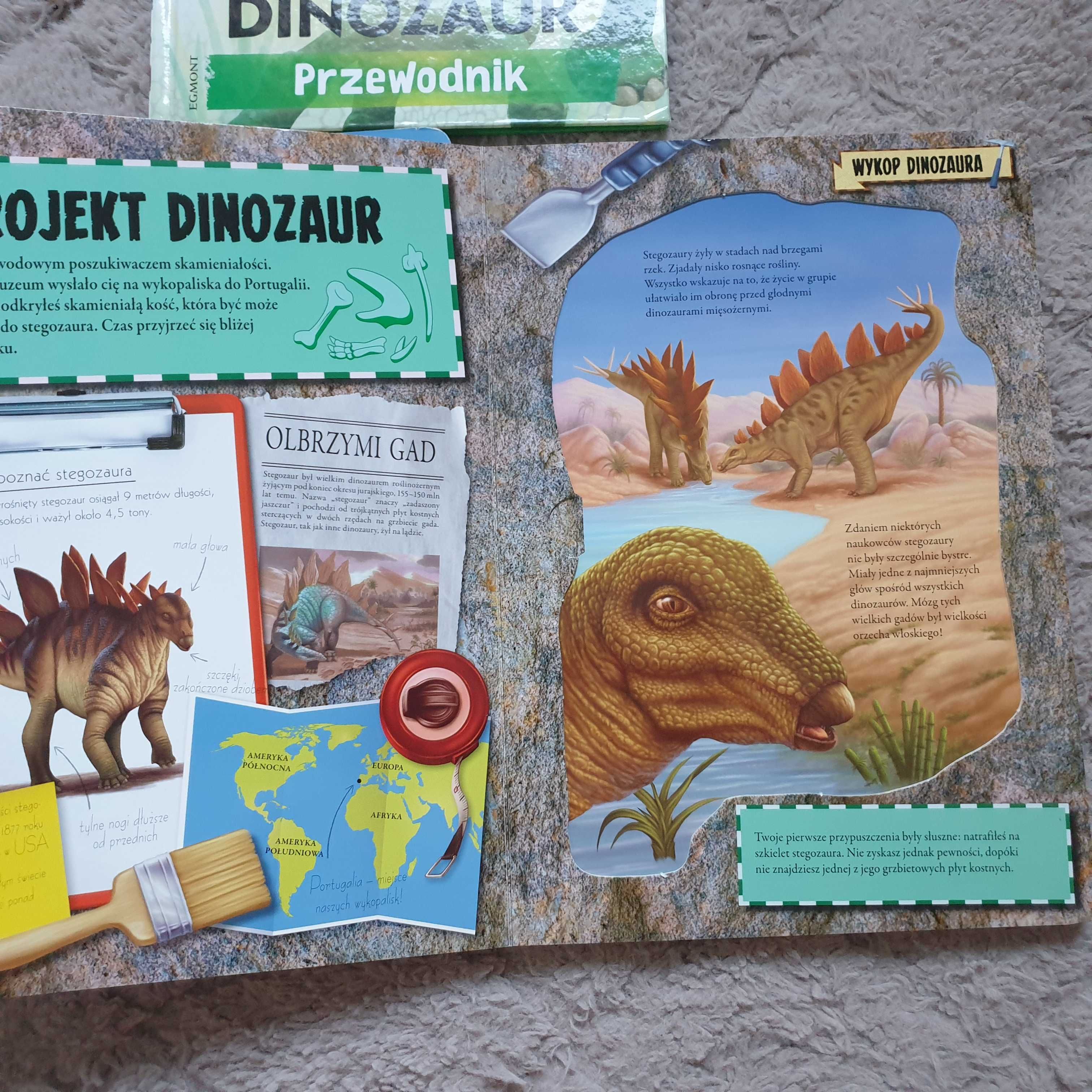 Dobry dinozaur + gratis Wykop dinozaura Stegozaur Tyranozaur