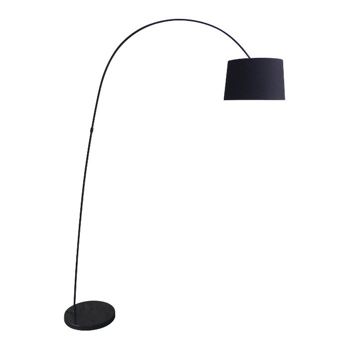 Lampa stojąca Constanza czarna elegancka do salonu