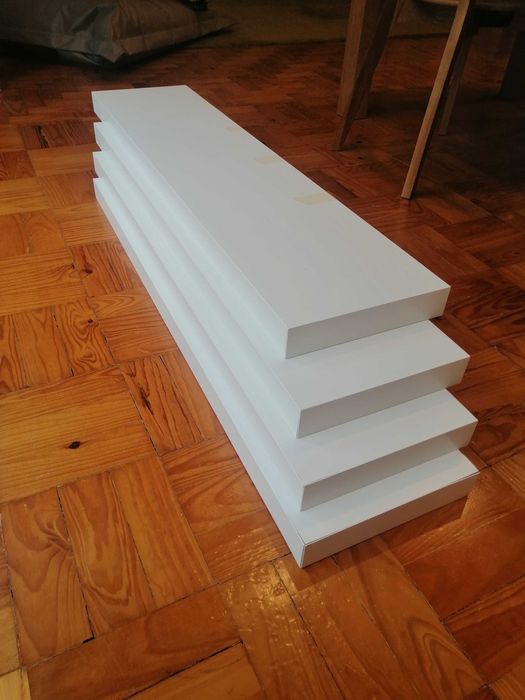 Prateleiras Ikea Lack brancas (4 unidades)