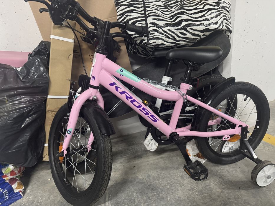Kross Mini 3.0 Rozowy 16 cali, dla dziecka 4-6 lat
