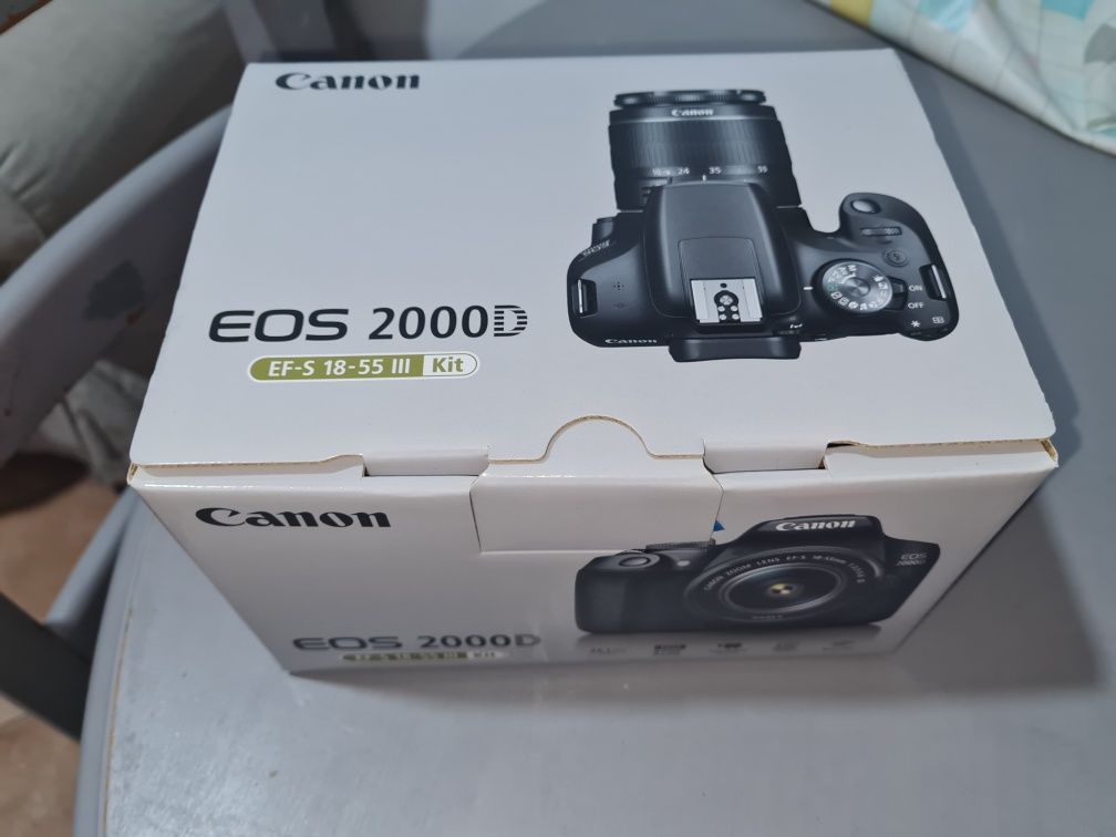Kit Canon eos 2000d 4K + EE-S 18-55 III + EXTRAS