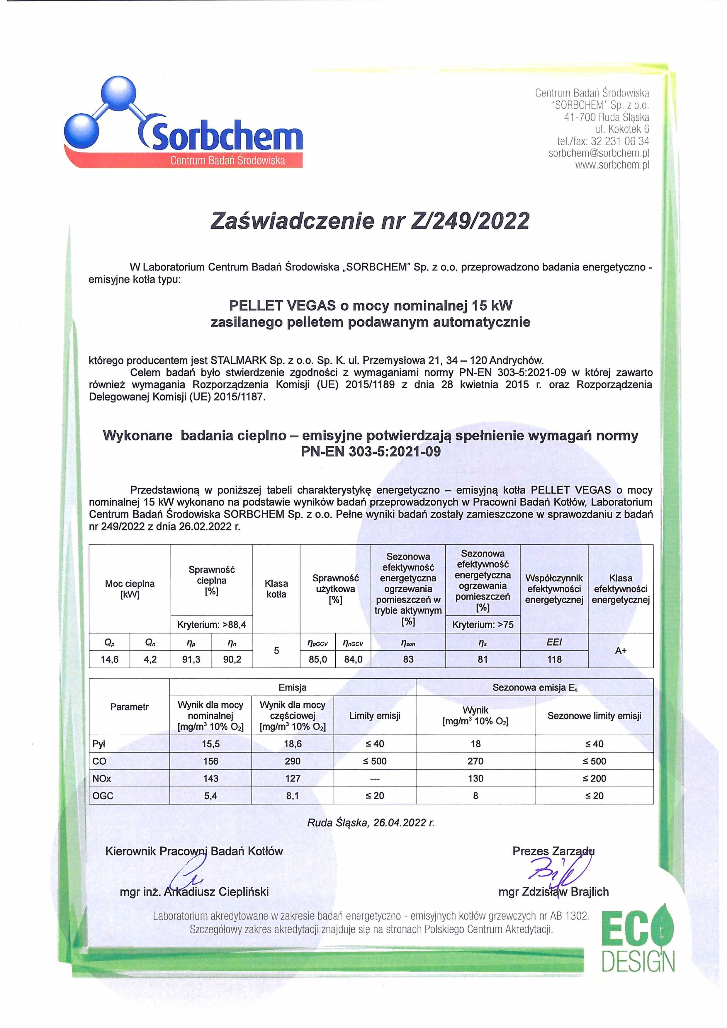 piec na pellet stalmark vegas 15 kw dotacja prefinansowanie