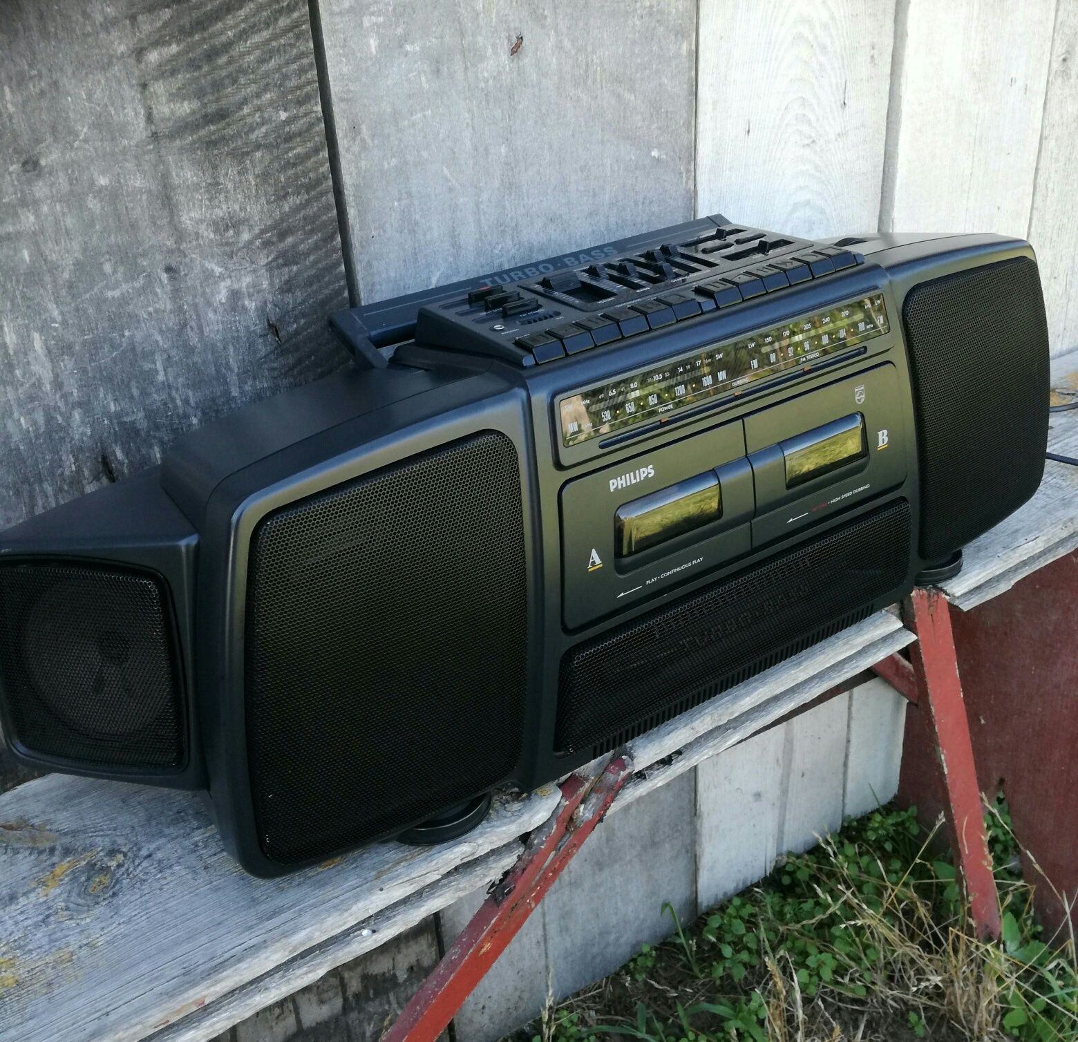 Radiomagnetofon,Wieża Philips Turbo Bass