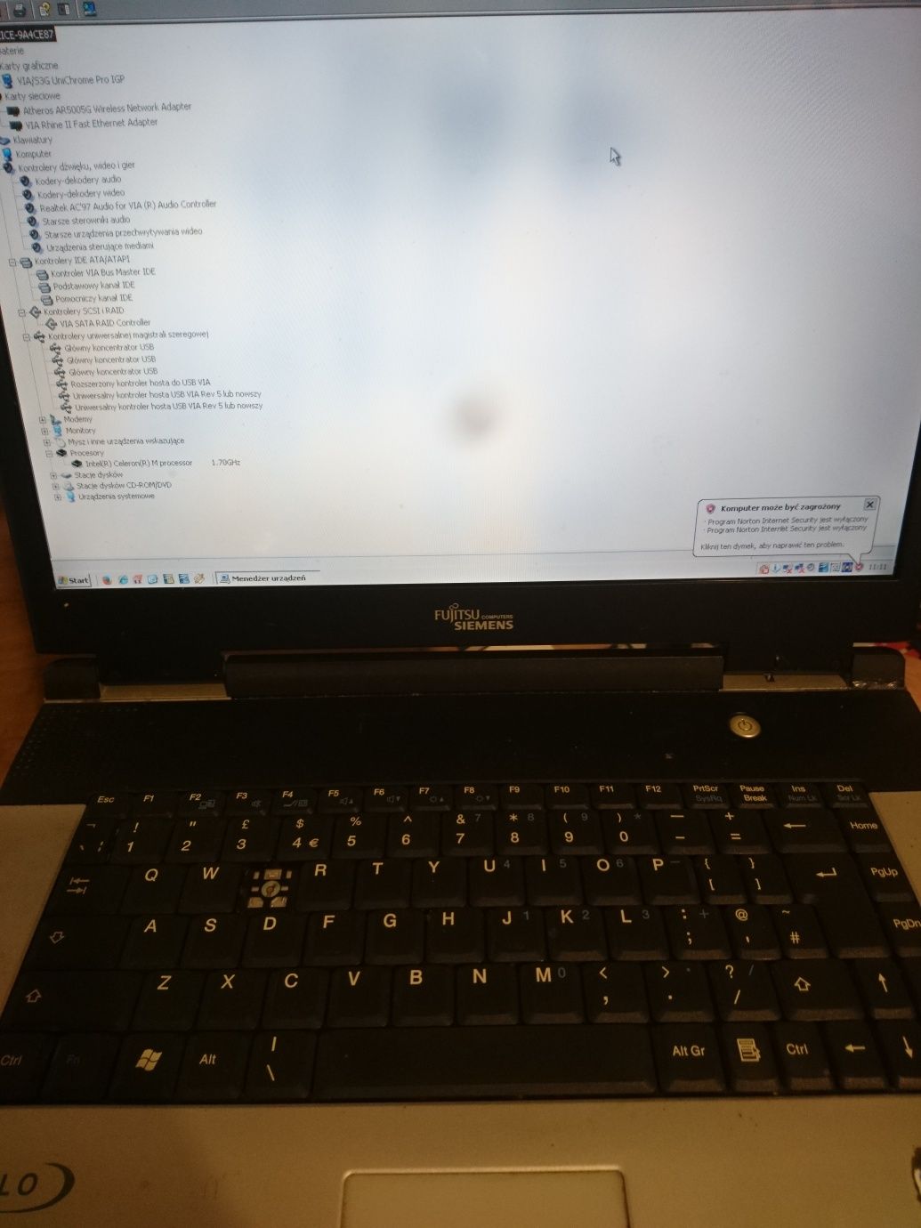 2 laptopy Fujitsu Siemens amilo L7320GW sprawne oraz kompletne