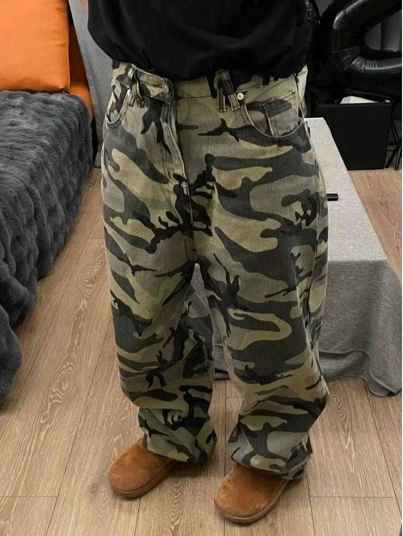 Нові камо штани зелені хакі realtree камуфляжні baggy широкие карго