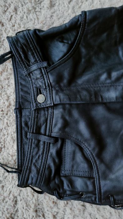 Мотоштаны кожа для подростка размер 27