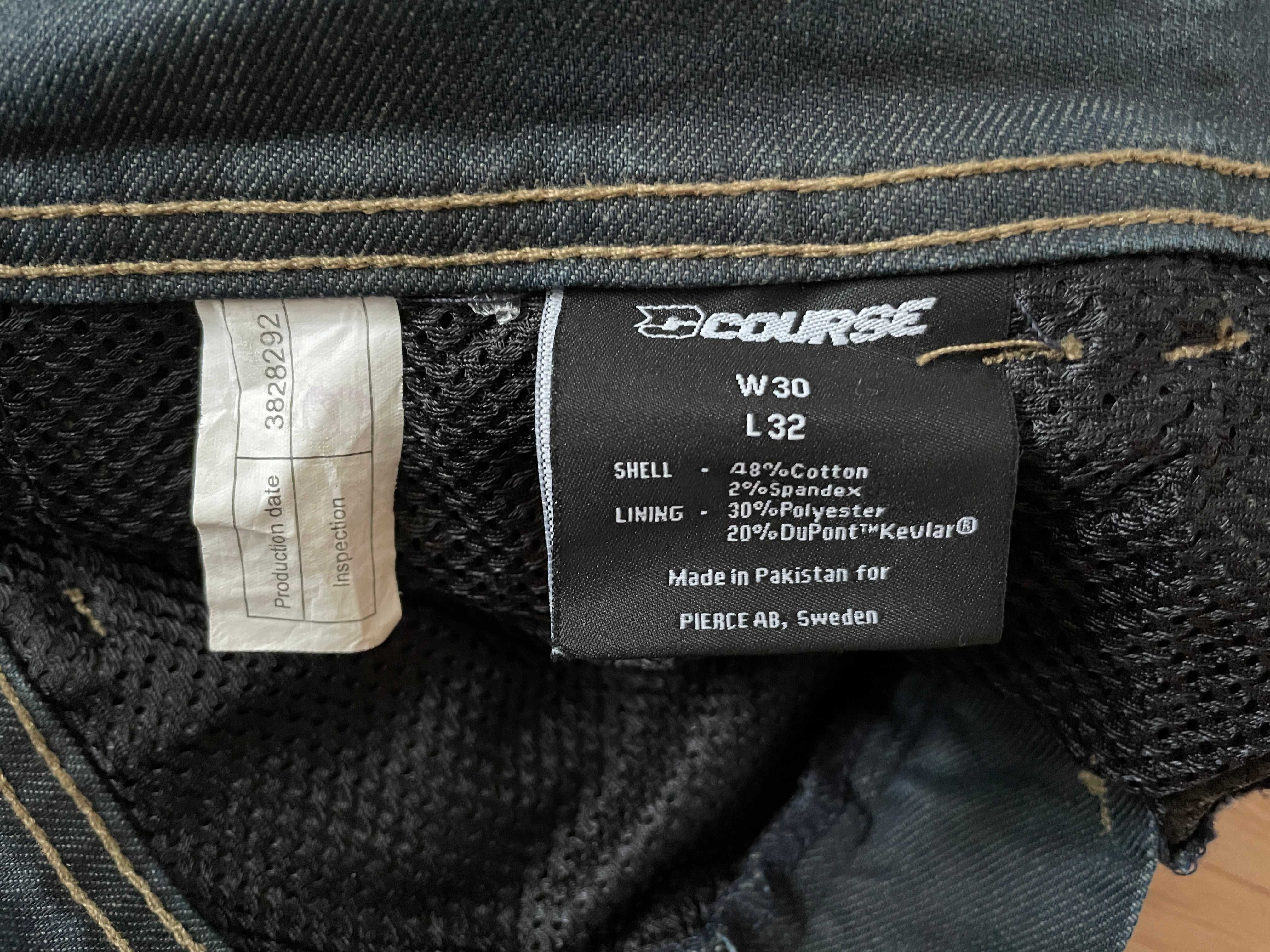 Spodnie jeansy Course na motocykl W30 L32
