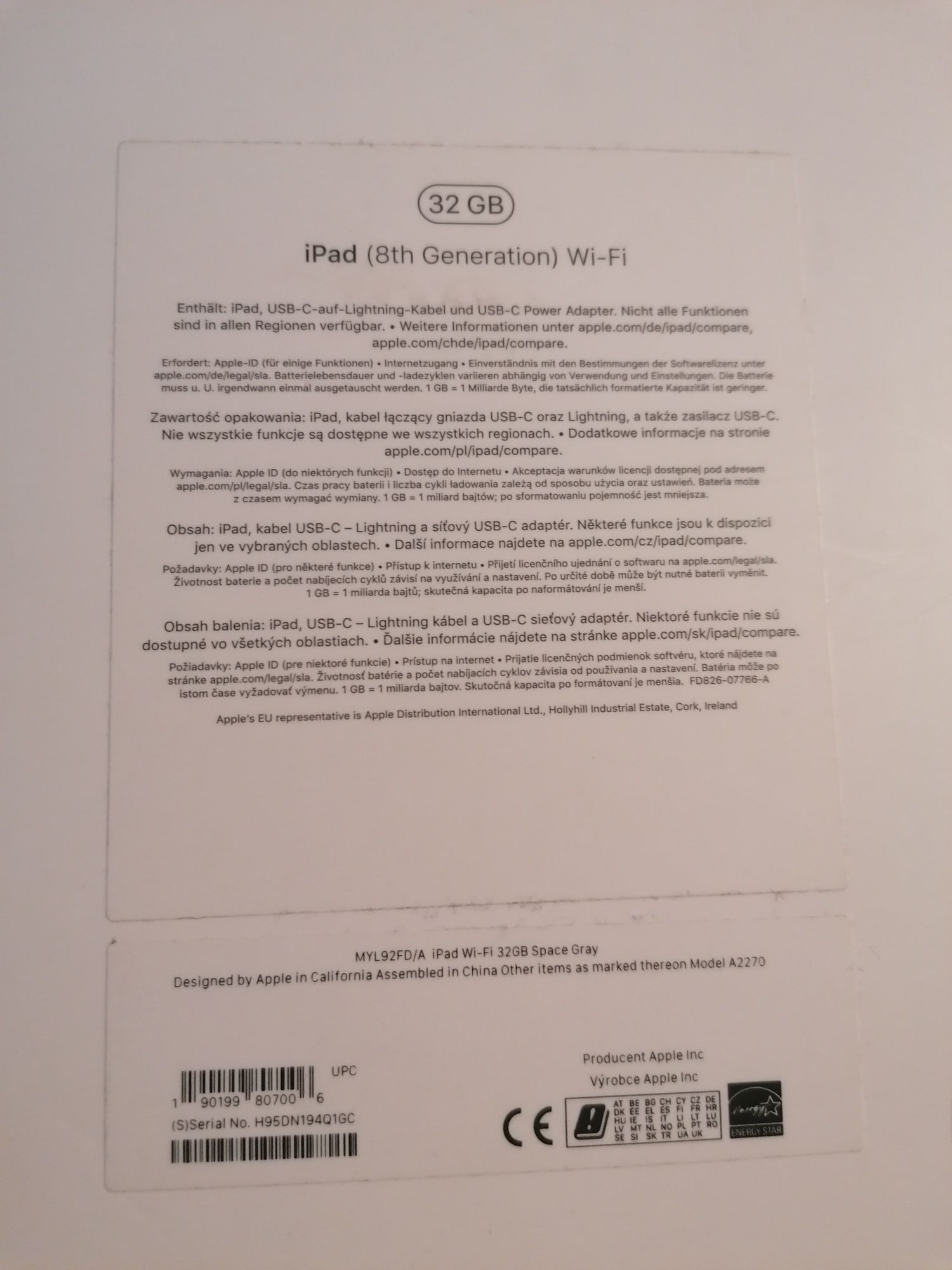 iPad 8 32GB (2020) Wi-Fi	+ Apple Pencil