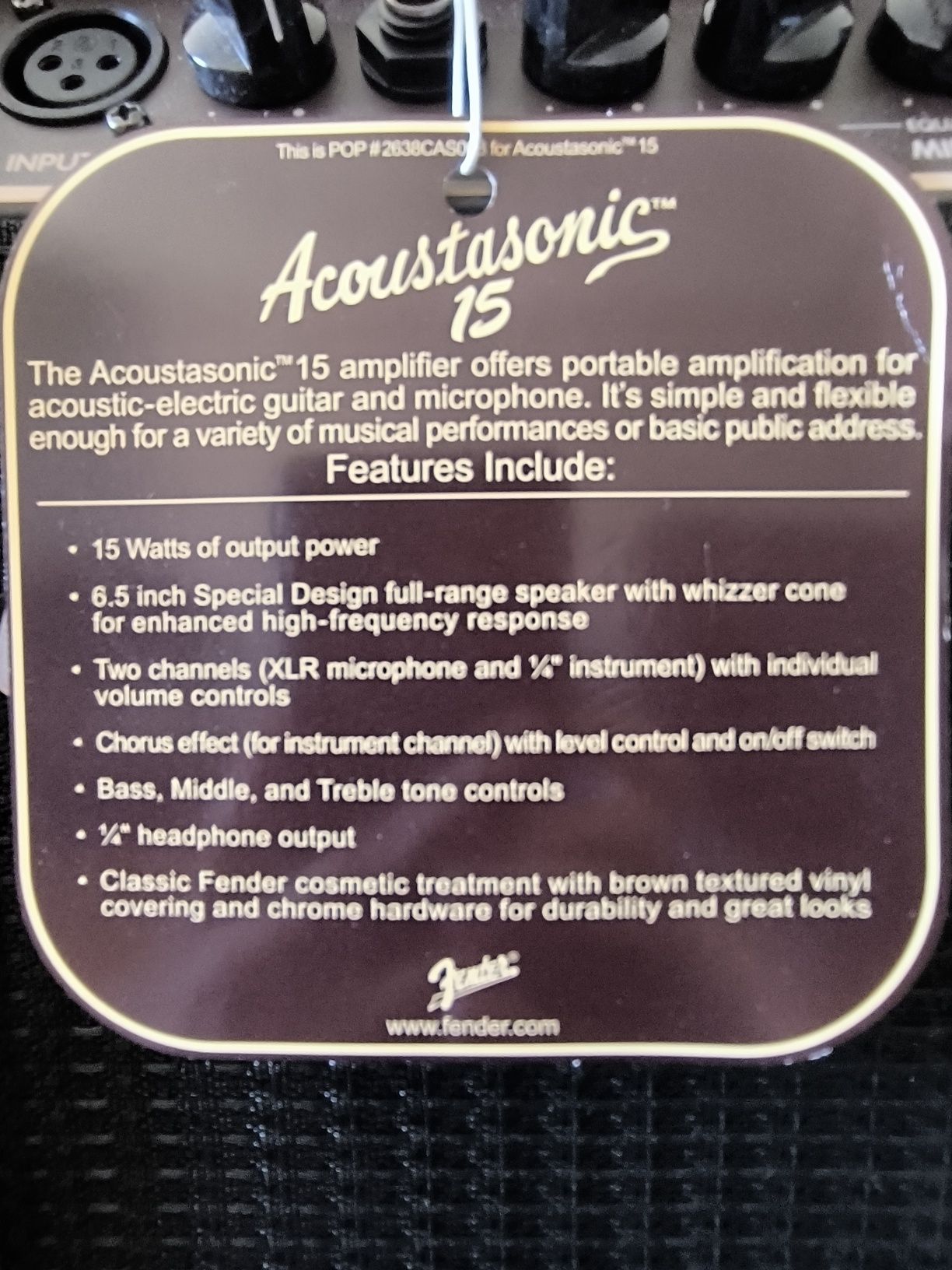 Amplificador Fender Acoustasonic 15