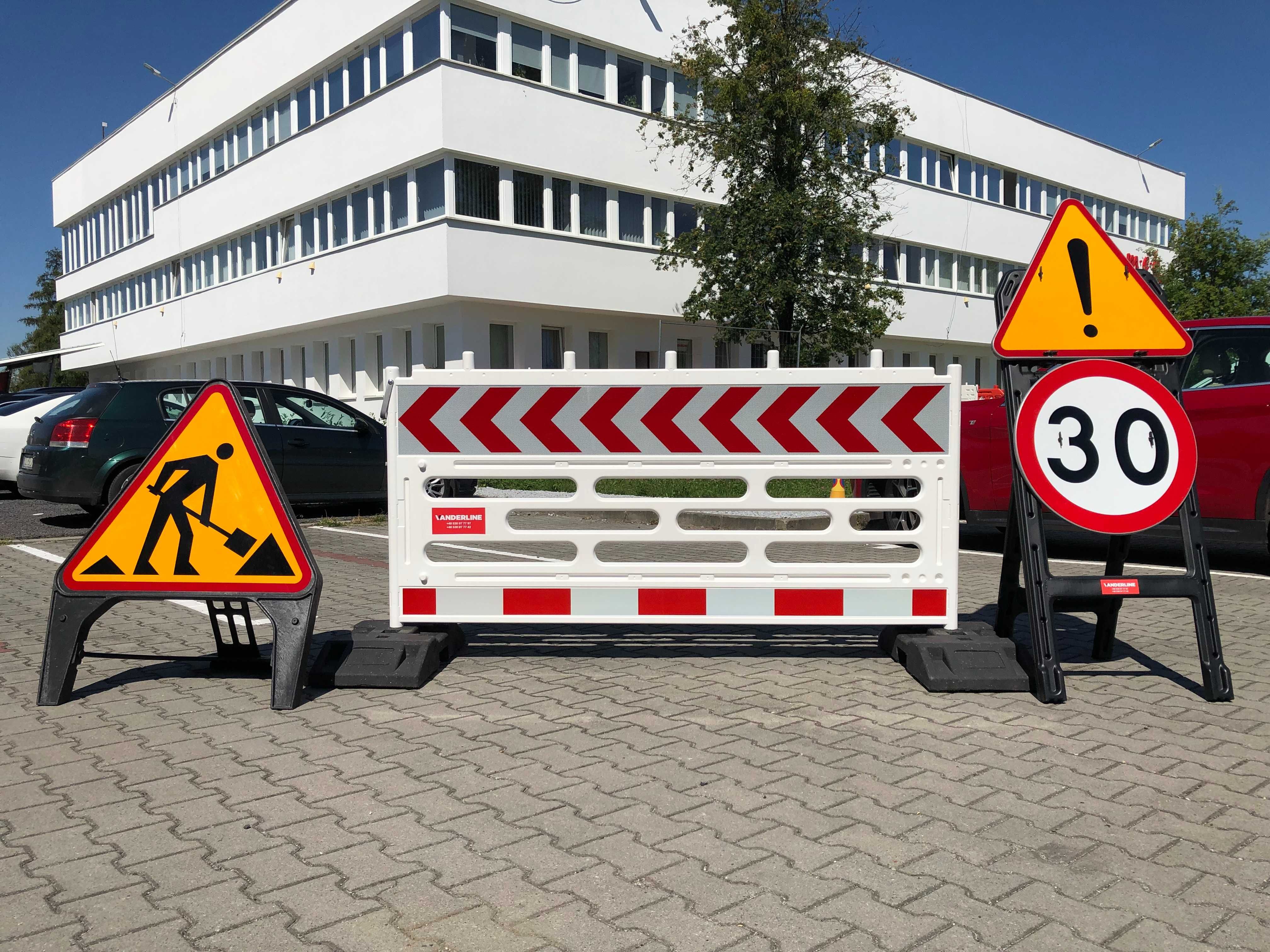 SMARTSIGN Składne Znaki Drogowe Tymczasowe VANDERLINE, HDPE + STAL