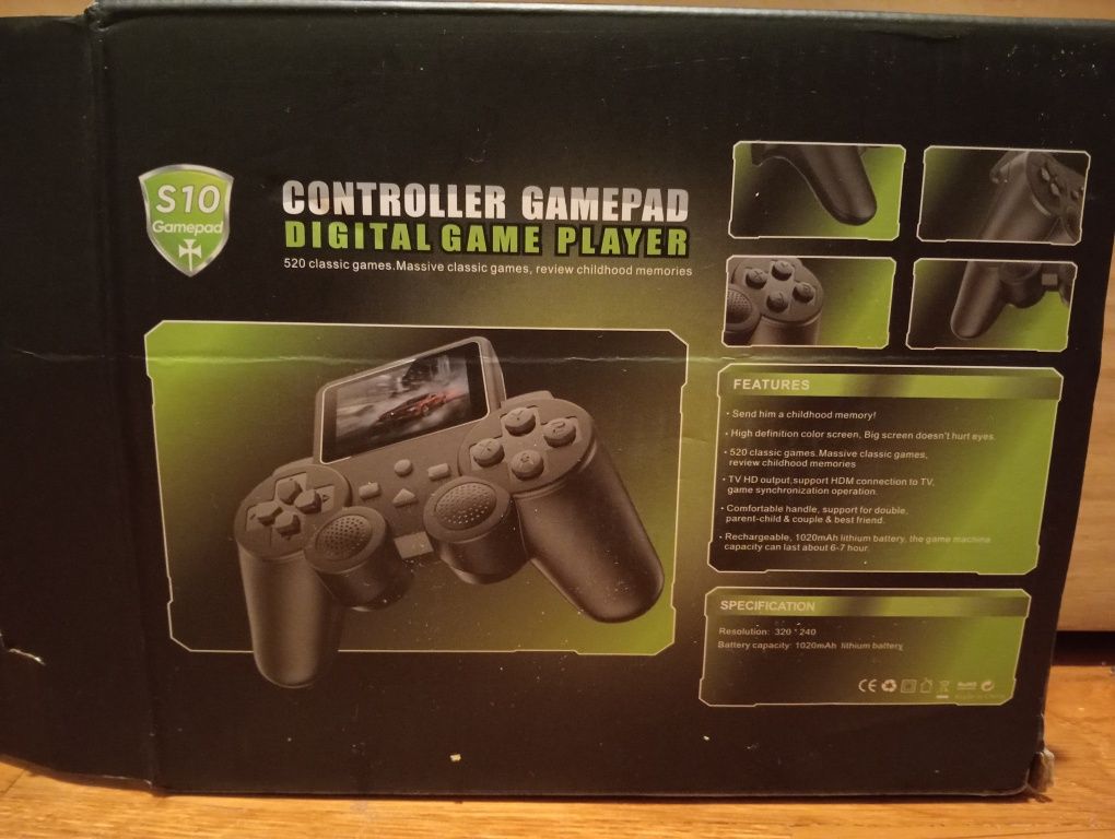 Consola de jogos portátil Retrovision S10 com 500 jogos