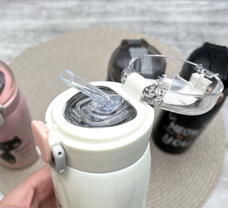 Термос дитячий з трубочкою,детский термос ,харчова сталь,пищевая сталь