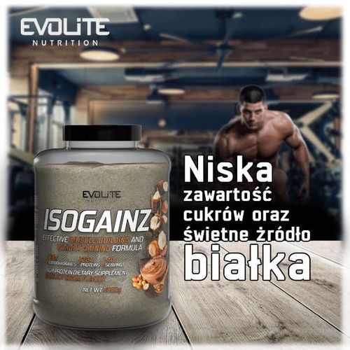Evolite ISOGainz 4000g Gainer Odżywka Na Mase Węglowodany smak wanilia