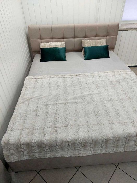 Ліжко з підйомним механізмом, 160х200 см, бежеве