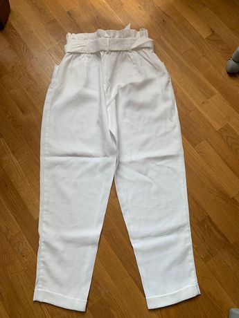 Білі штани/брюкі zara xs