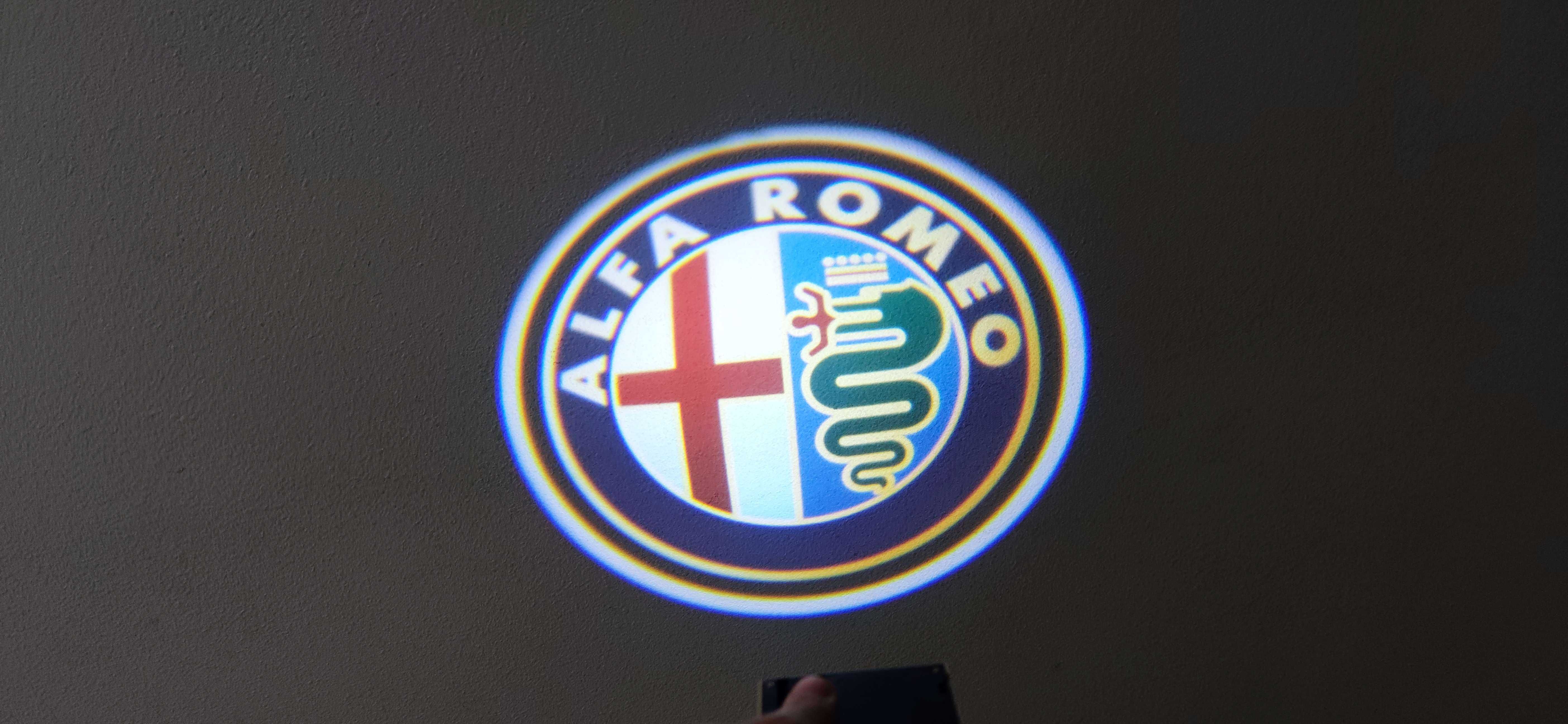 LED Logotipo ALFA ROMEO para porta – Projetor logotipo para carro