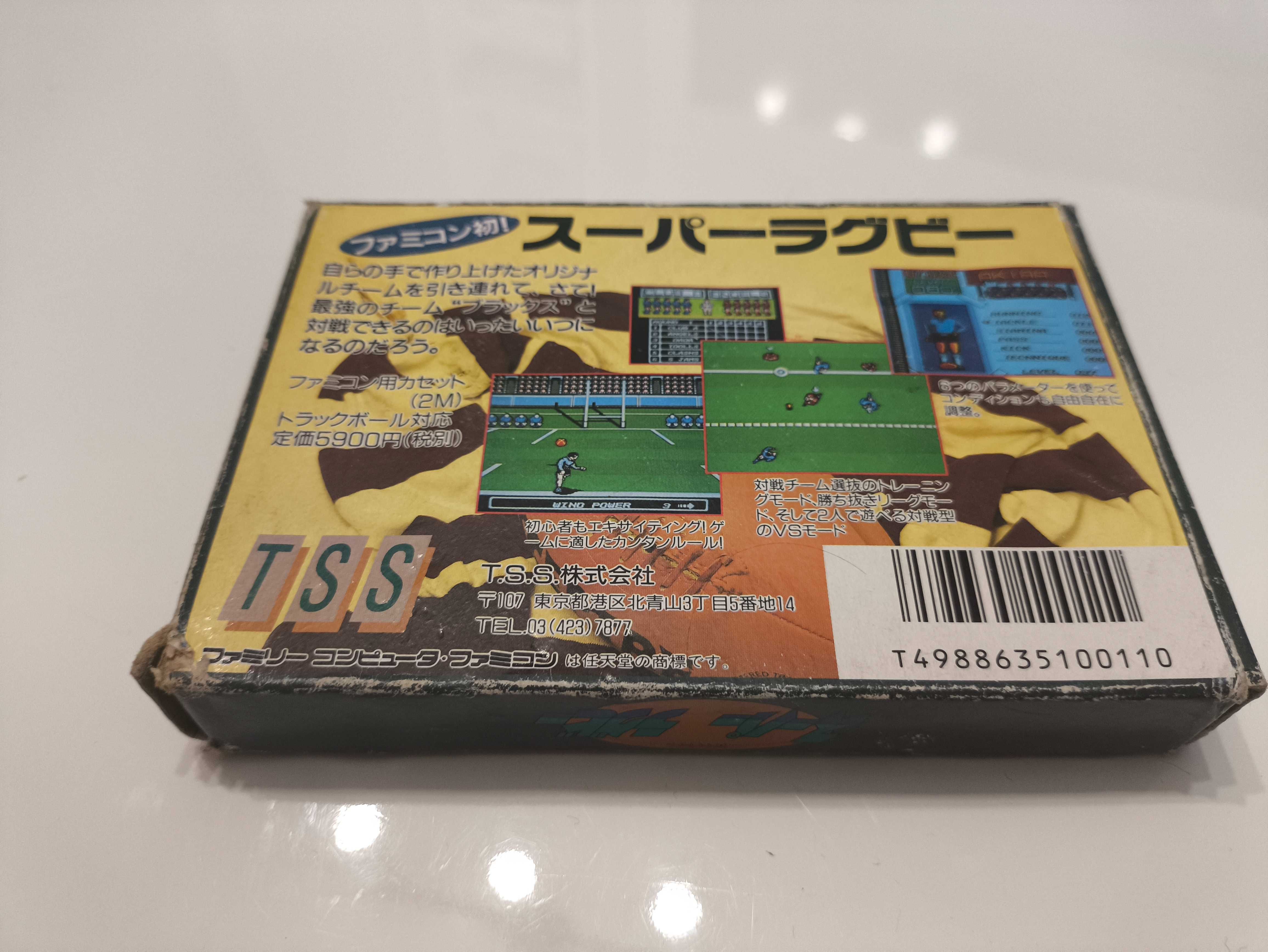 Famicom Nes Super rugby Box Pudełko