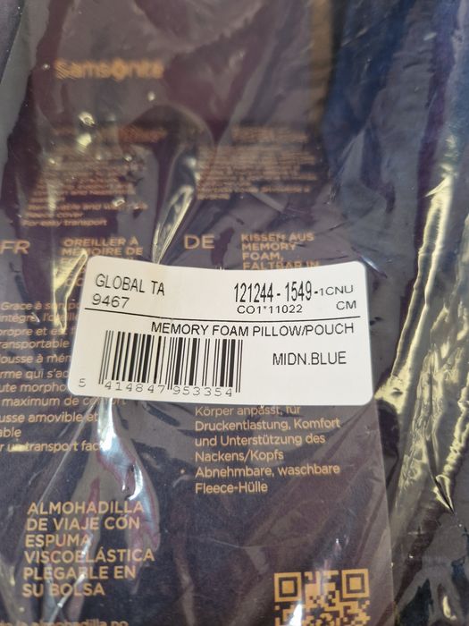 Poduszka podróżna Samsonite Memory Foam