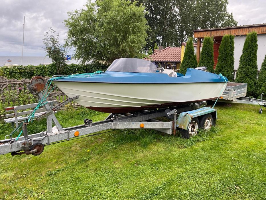 Łódź motorowa + przyczepka + silnik
