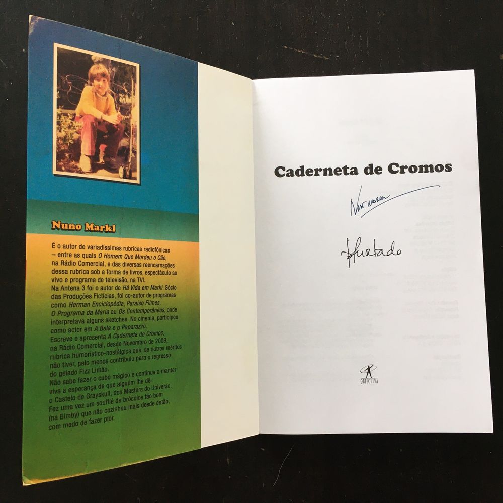 Livro Caderneta Cromos Autografado