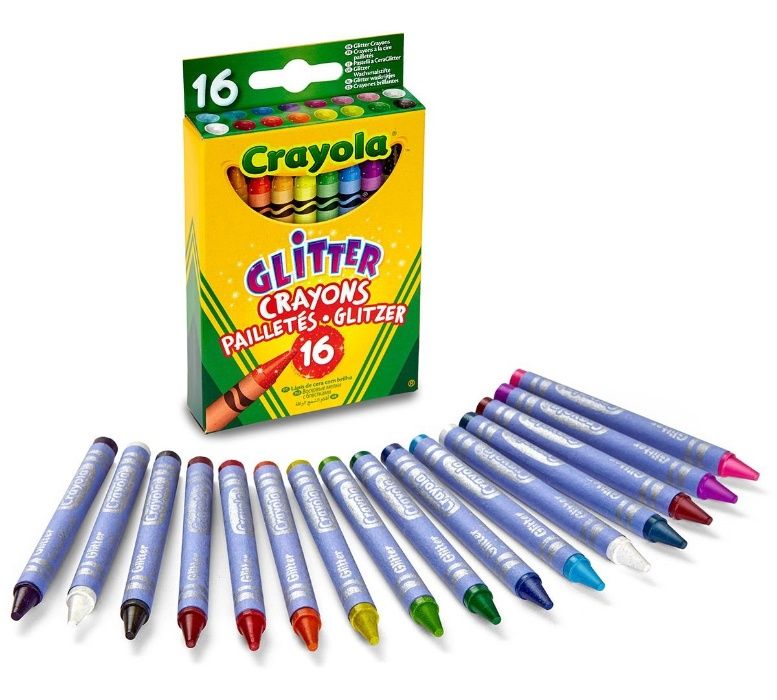 kredki świecowe brokatowe 18 szt crayola