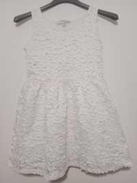 Sukienka biała bez rękawów