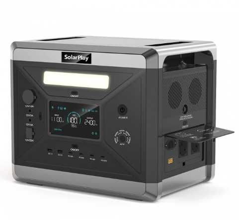 Przenośna stacja zasilania SolarPlay Q2501 LiFePO4 2400W/2160WH