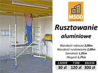 Wypożyczę RUSZTOWANIE 3m aluminiowe lekkie mobilne zwyżka uniwersalne