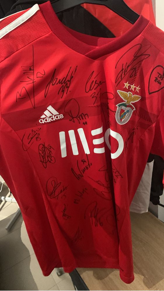 Camisa SL Benfica 2014–2015 Oficial Nº10 Leandro – Autografada