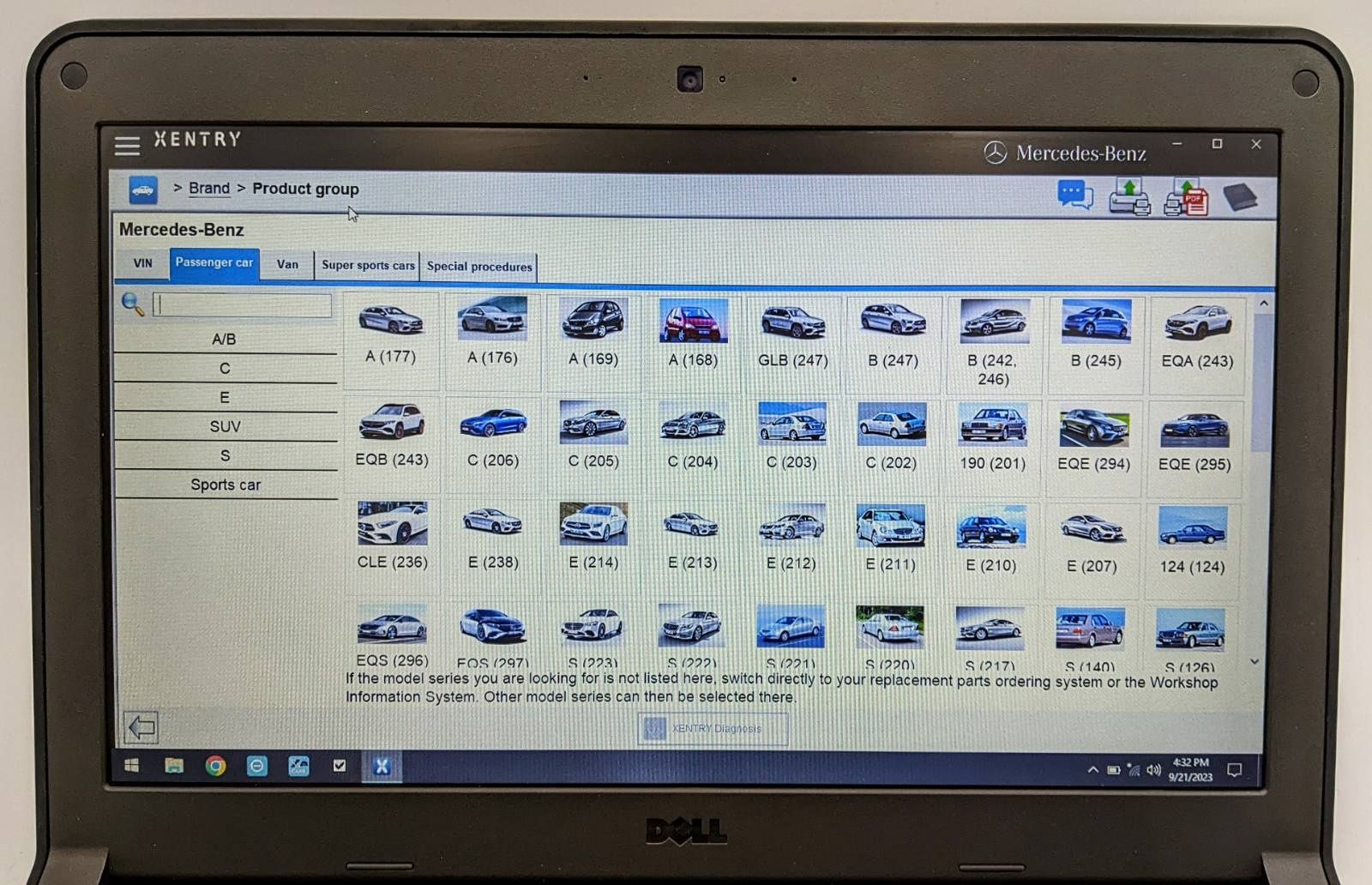 Ноутбук діагностика Mercedes Xentry Das