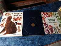 Książki: Kucharska, Księga Psów i Atlas geograficzny Świata