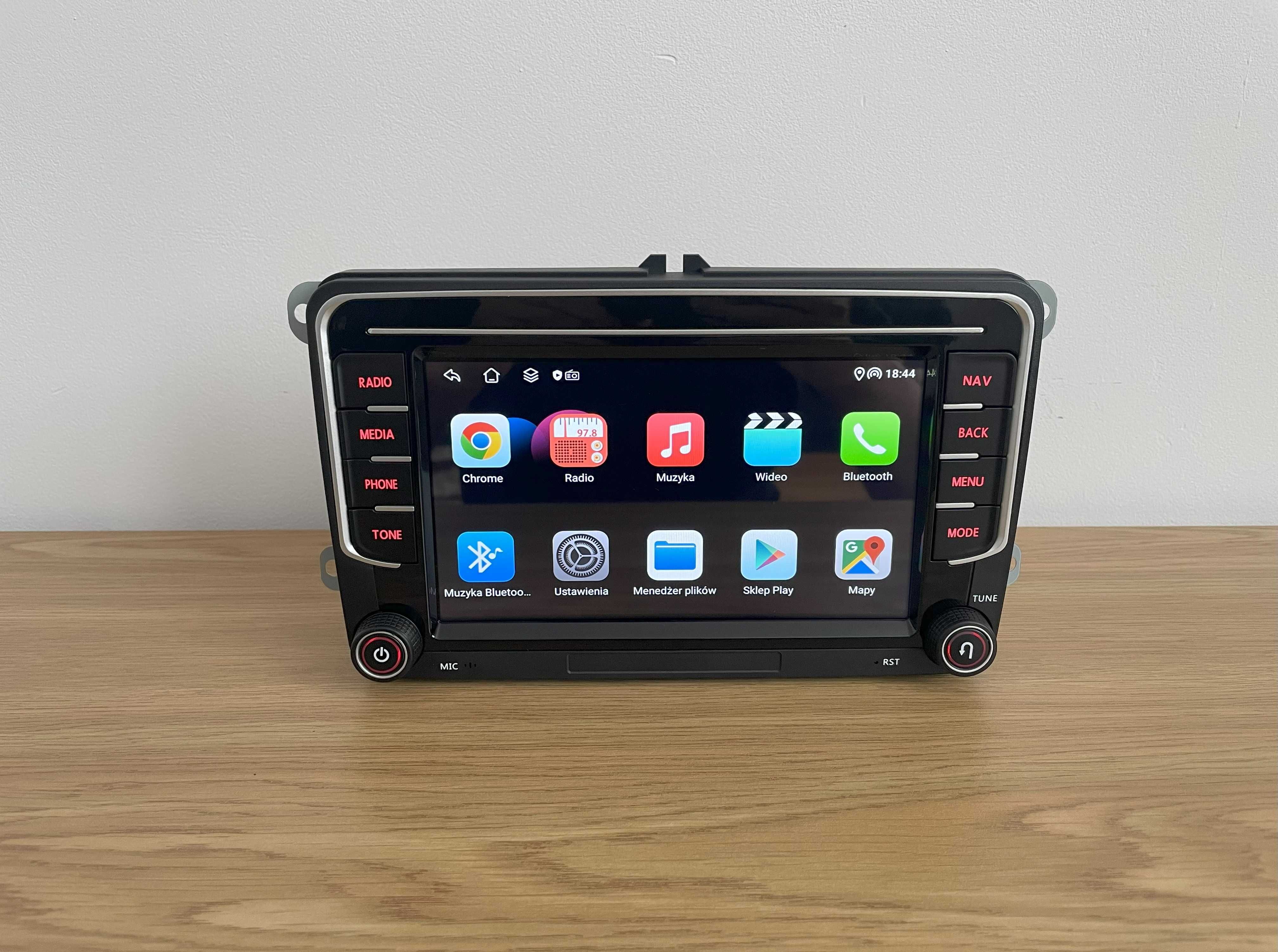 Radio Android 13 Carplay VW Skoda Seat Golf Passat T5 2+32GB DSP Nowe!