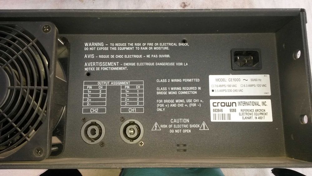 wzmacniacz crown ce 1000