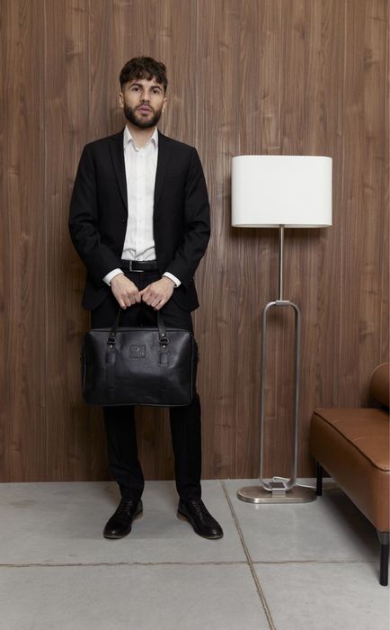 Шкіряна сумка Mastak "ДЕНВЕР" у лімітованому чорному кольорі