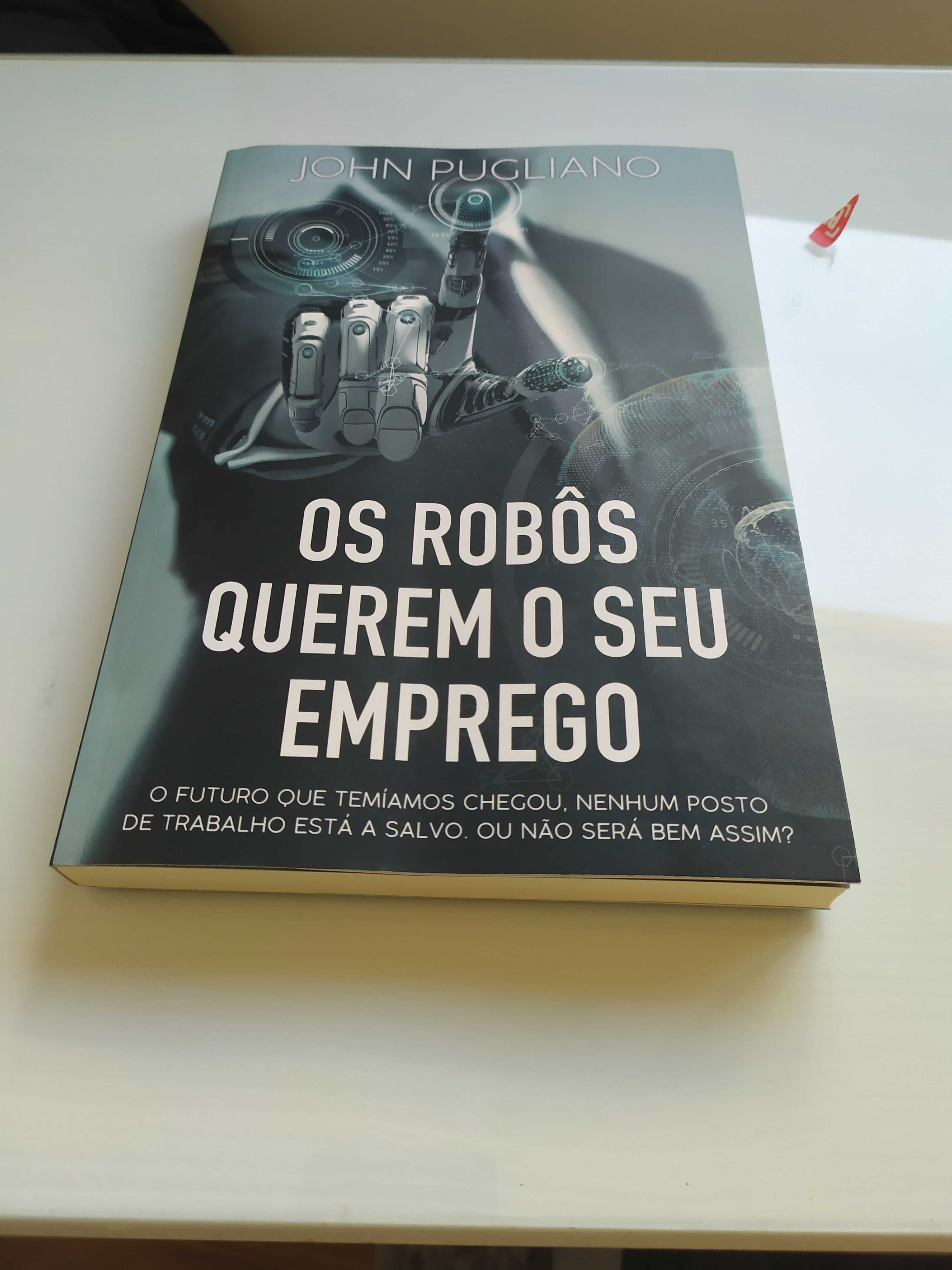 Conjunto livro "maya" e "os robôs querem o seu emprego"