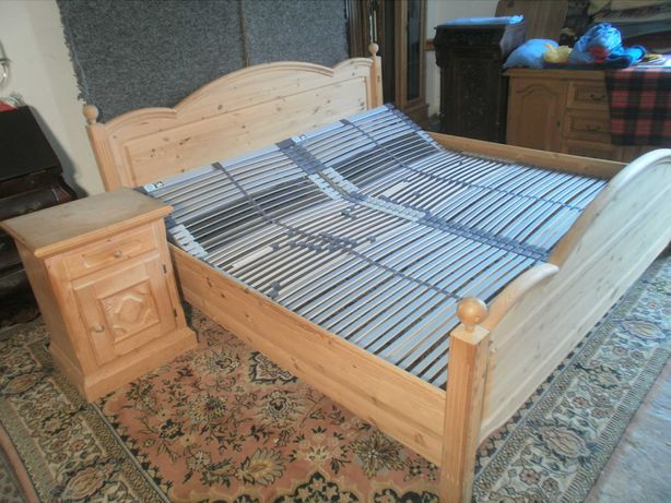 Łóżko Naturalne Drewno 2 Stelaże  z Niemiec