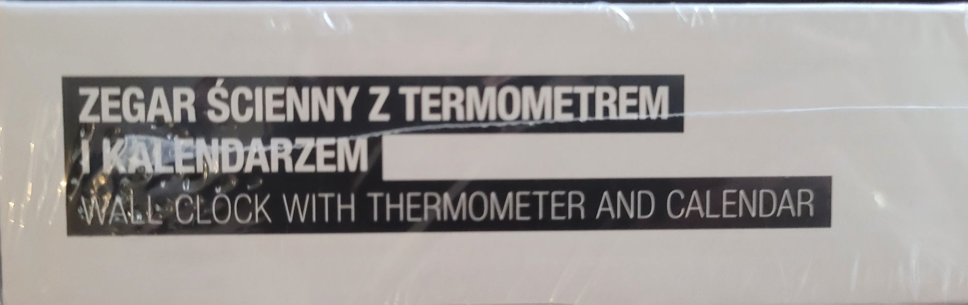 Nowy Zegar ścienny  termometrem i kalendarzem smukee
