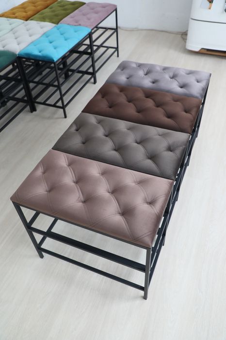 Акція! Банкетки для взуття в стилі Лофт. Пуф 5в1.