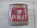 Stara puszka, skarbonka P.K.O. przedwojenna, 2RP, miedzywojenna
